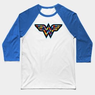 WONDER WOMAN - Autism Baseball T-Shirt